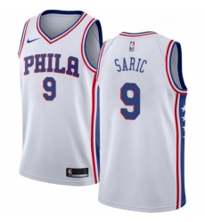 Mens Nike Philadelphia 76ers 9 Dario Saric Swingman White Home NBA Jersey Association Edition Mens Nike Philadelphia 76ers 9 Dario Saric Swingman White Home NBA Jersey Association Edition