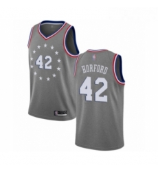 Mens Philadelphia 76ers 42 Al Horford Swingman Gray Basketball Jersey City Edition Mens Philadelphia 76ers 42 Al Horford Swingman Gray Basketball Jersey City Edition