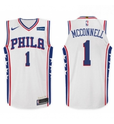 Nike NBA Philadelphia 76ers 1 T J McConnell Jersey 2017 18 New Season White Jers Nike NBA Philadelphia 76ers 1 T J McConnell Jersey 2017 18 New Season White Jers
