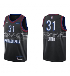 Nike Philadelphia 76ers 31 Seth Curry Black NBA Swingman 2020 21 City Edition Jersey Nike Philadelphia 76ers 31 Seth Curry Black NBA Swingman 2020 21 City Edition Jersey