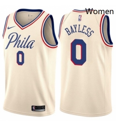 Womens Nike Philadelphia 76ers 0 Jerryd Bayless Swingman Cream NBA Jersey City Edition Womens Nike Philadelphia 76ers 0 Jerryd Bayless Swingman Cream NBA Jersey City Edition