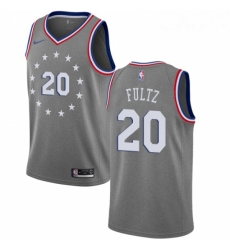 Womens Nike Philadelphia 76ers 20 Markelle Fultz Swingman Gray NBA Jersey City Edition Womens Nike Philadelphia 76ers 20 Markelle Fultz Swingman Gray NBA Jersey City Edition