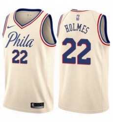 Youth Nike Philadelphia 76ers 22 Richaun Holmes Swingman Cream NBA Jersey City Edition Youth Nike Philadelphia 76ers 22 Richaun Holmes Swingman Cream NBA Jersey City Edition