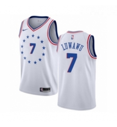 Youth Nike Philadelphia 76ers 7 Timothe Luwawu White Swingman Jersey Earned Edition Youth Nike Philadelphia 76ers 7 Timothe Luwawu White Swingman Jersey Earned Edition