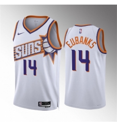 Men Phoenix Suns 14 Drew Eubanks White Association Edition Stitched Basketball Jersey Men Phoenix Suns 14 Drew Eubanks White Association Edition Stitched Basketball Jersey