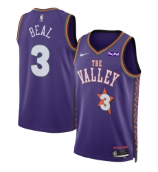 Men Phoenix Suns 3 Bradley Beal Purple 2024 25 City Edition Stitched Basketball Jersey Men Phoenix Suns 3 Bradley Beal Purple 2024 25 City Edition Stitched Basketball Jersey