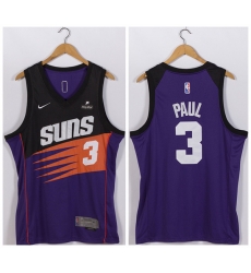 Men Phoenix Suns 3 Chris Paul Purple Stitched Jersey Men Phoenix Suns 3 Chris Paul Purple Stitched Jersey