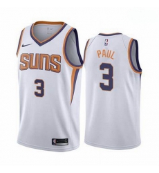 Men Phoenix Suns Chris Paul 3 2020-21 Association Edition White Jersey Men Phoenix Suns Chris Paul 3 2020-21 Association Edition White Jersey