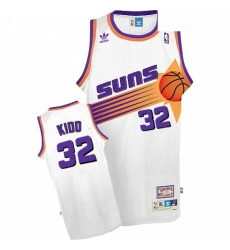 Mens Adidas Phoenix Suns 32 Jason Kidd Swingman White Throwback NBA Jersey Mens Adidas Phoenix Suns 32 Jason Kidd Swingman White Throwback NBA Jersey