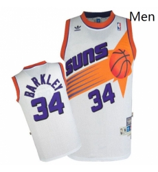Mens Mitchell and Ness Phoenix Suns 34 Charles Barkley Swingman White Throwback NBA Jersey Mens Mitchell and Ness Phoenix Suns 34 Charles Barkley Swingman White Throwback NBA Jersey