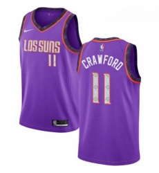 Mens Nike Phoenix Suns 11 Jamal Crawford Swingman Purple NBA Jersey 2018 19 City Edition Mens Nike Phoenix Suns 11 Jamal Crawford Swingman Purple NBA Jersey 2018 19 City Edition