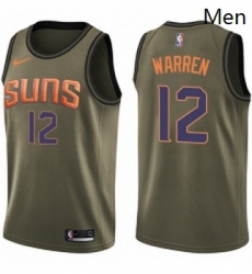Mens Nike Phoenix Suns 12 TJ Warren Swingman Green Salute to Service NBA Jersey Mens Nike Phoenix Suns 12 TJ Warren Swingman Green Salute to Service NBA Jersey