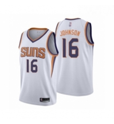 Mens Phoenix Suns 16 Tyler Johnson Authentic White Basketball Jersey Association Edition Mens Phoenix Suns 16 Tyler Johnson Authentic White Basketball Jersey Association Edition