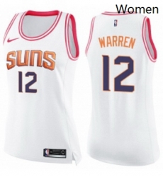 Womens Nike Phoenix Suns 12 TJ Warren Swingman WhitePink Fashion NBA Jersey Womens Nike Phoenix Suns 12 TJ Warren Swingman WhitePink Fashion NBA Jersey