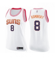 Womens Phoenix Suns 8 Frank Kaminsky Swingman White Pink Fashion Basketball Jersey Womens Phoenix Suns 8 Frank Kaminsky Swingman White Pink Fashion Basketball Jersey