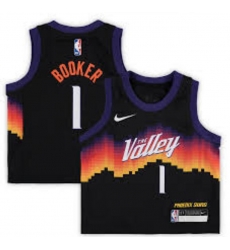 Toddler Phoenix Suns 1 Devin Booker Black 2021 City Edition Stitched Jersey Toddler Phoenix Suns 1 Devin Booker Black 2021 City Edition Stitched Jersey