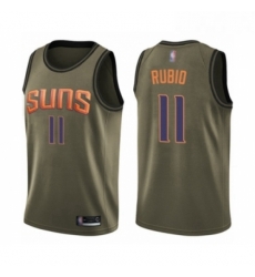 Youth Phoenix Suns 11 Ricky Rubio Swingman Green Salute to Service Basketball Jersey Youth Phoenix Suns 11 Ricky Rubio Swingman Green Salute to Service Basketball Jersey