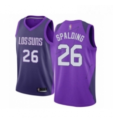 Youth Phoenix Suns 26 Ray Spalding Swingman Purple Basketball Jersey City Edition Youth Phoenix Suns 26 Ray Spalding Swingman Purple Basketball Jersey City Edition