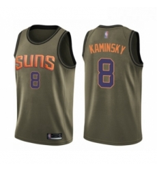 Youth Phoenix Suns 8 Frank Kaminsky Swingman Green Salute to Service Basketball Jersey Youth Phoenix Suns 8 Frank Kaminsky Swingman Green Salute to Service Basketball Jersey