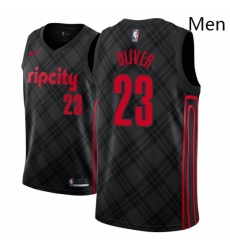 Men NBA 2018 19 Portland Trail Blazers 23 Cameron Oliver City Edition Black Jersey Men NBA 2018 19 Portland Trail Blazers 23 Cameron Oliver City Edition Black Jersey