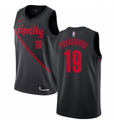 Mens Nike Portland Trail Blazers 19 Georgios Papagiannis Swingman Black NBA Jersey 2018 19 City Edition Mens Nike Portland Trail Blazers 19 Georgios Papagiannis Swingman Black NBA Jersey 2018 19 City Edition