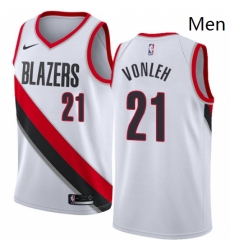 Mens Nike Portland Trail Blazers 21 Noah Vonleh Swingman White Home NBA Jersey Association Edition Mens Nike Portland Trail Blazers 21 Noah Vonleh Swingman White Home NBA Jersey Association Edition