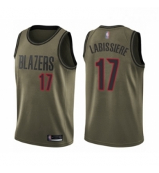 Mens Portland Trail Blazers 17 Skal Labissiere Swingman Green Salute to Service Basketball Jersey Mens Portland Trail Blazers 17 Skal Labissiere Swingman Green Salute to Service Basketball Jersey