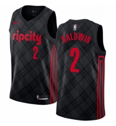 Womens Nike Portland Trail Blazers 2 Wade Baldwin Swingman Black NBA Jersey City Edition Womens Nike Portland Trail Blazers 2 Wade Baldwin Swingman Black NBA Jersey City Edition