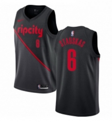 Womens Nike Portland Trail Blazers 6 Nik Stauskas Swingman Black NBA Jersey 2018 19 City Edition Womens Nike Portland Trail Blazers 6 Nik Stauskas Swingman Black NBA Jersey 2018 19 City Edition