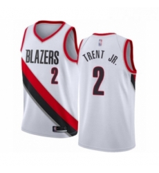 Womens Portland Trail Blazers 2 Gary Trent Jr Swingman White Basketball Jersey Association Edition Womens Portland Trail Blazers 2 Gary Trent Jr Swingman White Basketball Jersey Association Edition