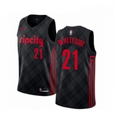 Womens Portland Trail Blazers 21 Hassan Whiteside Swingman Black Basketball Jersey City Edition Womens Portland Trail Blazers 21 Hassan Whiteside Swingman Black Basketball Jersey City Edition