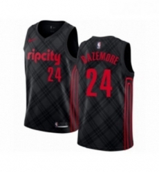 Womens Portland Trail Blazers 24 Kent Bazemore Swingman Black Basketball Jersey City Edition Womens Portland Trail Blazers 24 Kent Bazemore Swingman Black Basketball Jersey City Edition