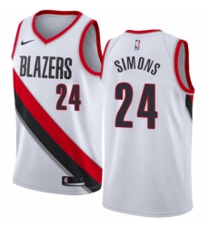 Youth Nike Portland Trail Blazers 24 Anfernee Simons Swingman White NBA Jersey Association Edition Youth Nike Portland Trail Blazers 24 Anfernee Simons Swingman White NBA Jersey Association Edition