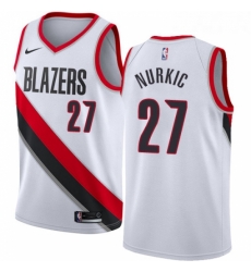 Youth Nike Portland Trail Blazers 27 Jusuf Nurkic Swingman White Home NBA Jersey Association Edition Youth Nike Portland Trail Blazers 27 Jusuf Nurkic Swingman White Home NBA Jersey Association Edition