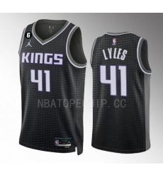 Men Nike Sacramento Kings Trey Lyles #41 Black Swingman Stitched NBA Jersey Men Nike Sacramento Kings Trey Lyles #41 Black Swingman Stitched NBA Jersey