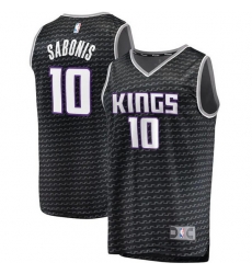 Men Sacramento Kings 10 Domantas Sabonis Black Stitched Basketball Jersey Men Sacramento Kings 10 Domantas Sabonis Black Stitched Basketball Jersey