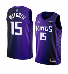 Men Sacramento Kings 15 Davion Mitchell Purple 2023 24 Statement Edition Swingman Stitched Basketball Jersey Men Sacramento Kings 15 Davion Mitchell Purple 2023 24 Statement Edition Swingman Stitched Basketball Jersey