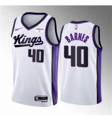 Men Sacramento Kings 40 Harrison Barnes White 2023 24 Association Edition Swingman Stitched Basketball Jersey Men Sacramento Kings 40 Harrison Barnes White 2023 24 Association Edition Swingman Stitched Basketball Jersey