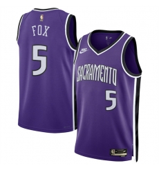 Men Sacramento Kings 5 De 27Aaron Fox Purple 2024 25 Classic Edition Swingman Stitched Basketball Jersey Men Sacramento Kings 5 De 27Aaron Fox Purple 2024 25 Classic Edition Swingman Stitched Basketball Jersey