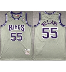 Men Sacramento Kings 55 Jason Williams Grey 2000 01 Throwback Stitched Jersey Men Sacramento Kings 55 Jason Williams Grey 2000 01 Throwback Stitched Jersey