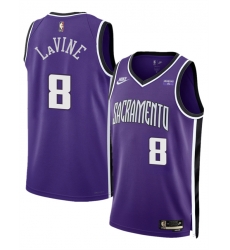 Men Sacramento Kings 8 Zach LaVine Purple 2025 Classic Edition Stitched Basketball Jersey Men Sacramento Kings 8 Zach LaVine Purple 2025 Classic Edition Stitched Basketball Jersey