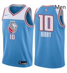 Mens Nike Sacramento Kings 10 Mike Bibby Authentic Blue NBA Jersey City Edition Mens Nike Sacramento Kings 10 Mike Bibby Authentic Blue NBA Jersey City Edition