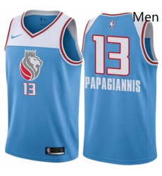 Mens Nike Sacramento Kings 13 Georgios Papagiannis Authentic Blue NBA Jersey City Edition Mens Nike Sacramento Kings 13 Georgios Papagiannis Authentic Blue NBA Jersey City Edition