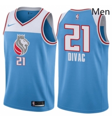 Mens Nike Sacramento Kings 21 Vlade Divac Authentic Blue NBA Jersey City Edition Mens Nike Sacramento Kings 21 Vlade Divac Authentic Blue NBA Jersey City Edition