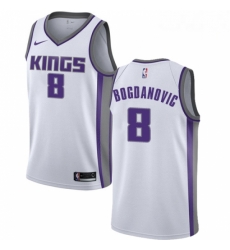 Mens Nike Sacramento Kings 8 Bogdan Bogdanovic Swingman White NBA Jersey Association Edition Mens Nike Sacramento Kings 8 Bogdan Bogdanovic Swingman White NBA Jersey Association Edition