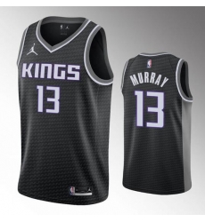 Mens Sacramento Kings #13 Keegan Murray Black Association Edition Stitched NBA Jersey Mens Sacramento Kings #13 Keegan Murray Black Association Edition Stitched NBA Jersey