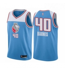 Mens Sacramento Kings 40 Harrison Barnes Authentic Blue Basketball Jersey City Edition Mens Sacramento Kings 40 Harrison Barnes Authentic Blue Basketball Jersey City Edition