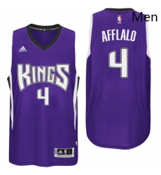 Sacramento Kings 4 Arron Afflalo Road Purple New Swingman Jersey Sacramento Kings 4 Arron Afflalo Road Purple New Swingman Jersey