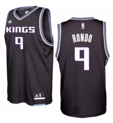 Sacramento Kings 9 Rajon Rondo 2016 17 Seasons Black Alternate New Swingman Jersey Sacramento Kings 9 Rajon Rondo 2016 17 Seasons Black Alternate New Swingman Jersey