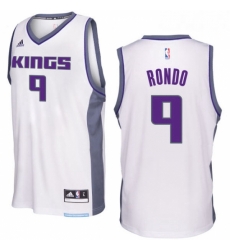 Sacramento Kings 9 Rajon Rondo 2016 17 Seasons White Home New Swingman Jersey Sacramento Kings 9 Rajon Rondo 2016 17 Seasons White Home New Swingman Jersey